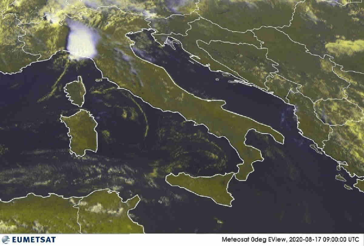 immagine meteosat 17 08 2020