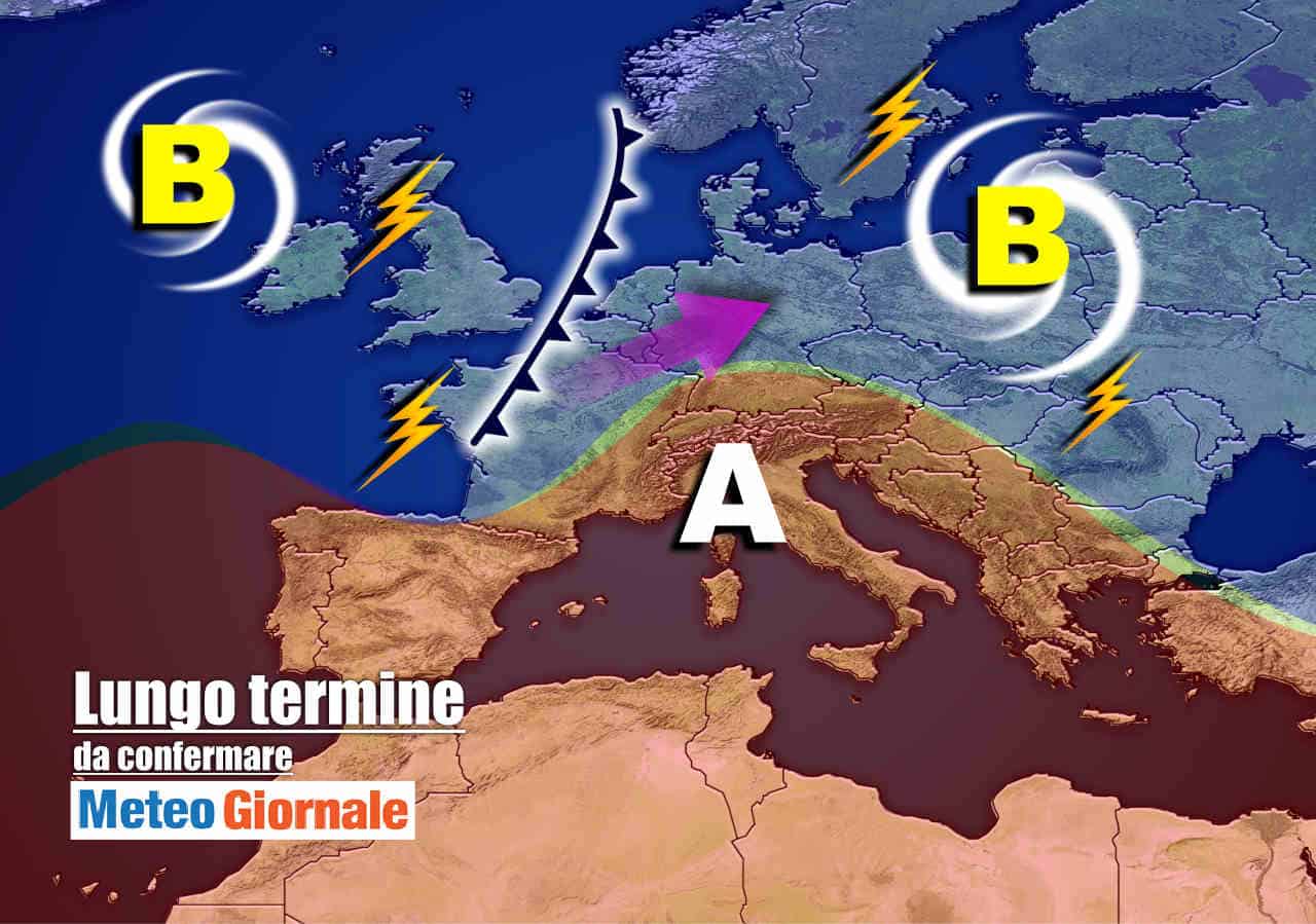 Meteo Italia validità 2 settimane: cambia tutto, NUBIFRAGI alternati al CALDO