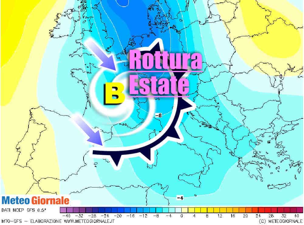 Meteo d’Agosto, Rottura dell’Estate pseudo tropicale