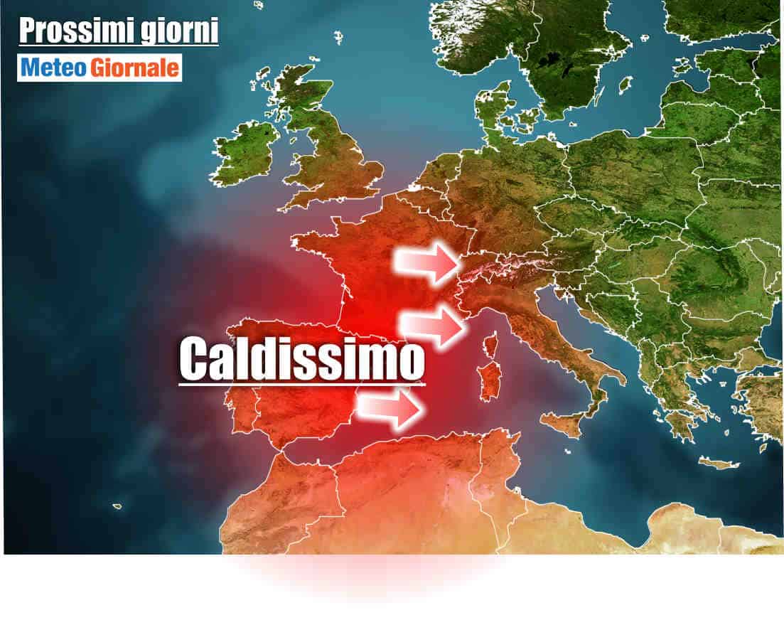 meteo verso ondata di calore su italia