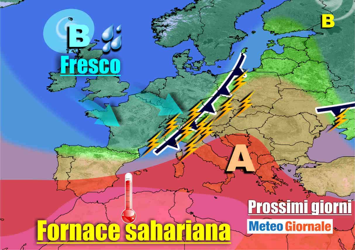 METEO sino 7 agosto, da un estremo all’altro in un attimo