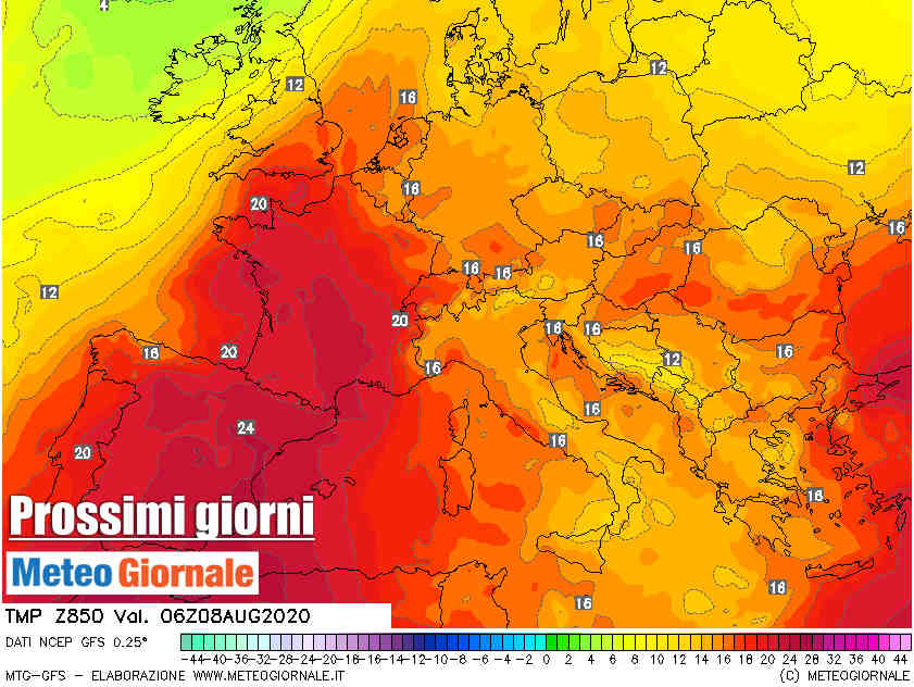 proiezione 8 agosto 2020