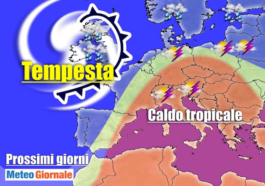 Meteo con super Tempesta da record  verso l’Europa. In Italia ripercussioni