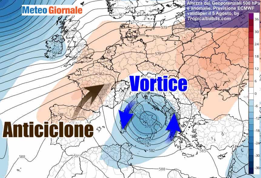 Ma l’ESTATE si è fermata davvero? VORTICE Freddo su Italia tra TEMPORALI e NUBIFRAGI