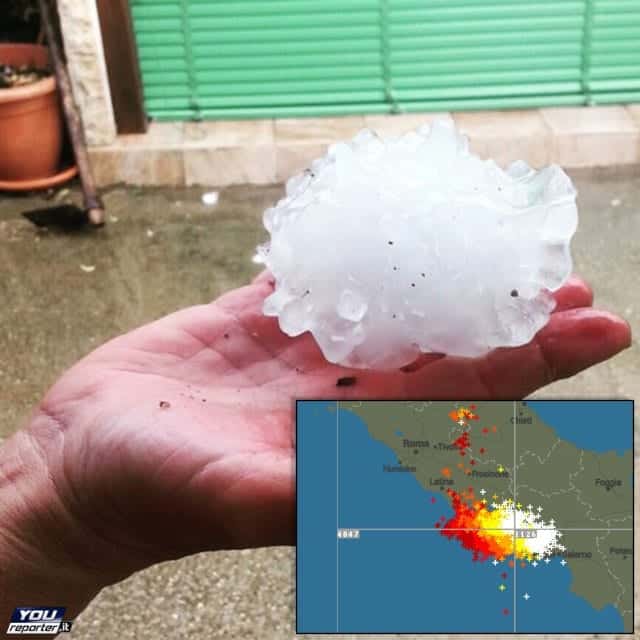 NAPOLI con METEO ESTREMO, una delle più potenti grandinate della storia