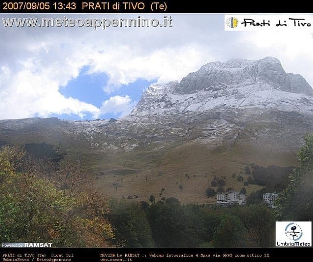 NEVE che arriva precoce, può succedere a settembre