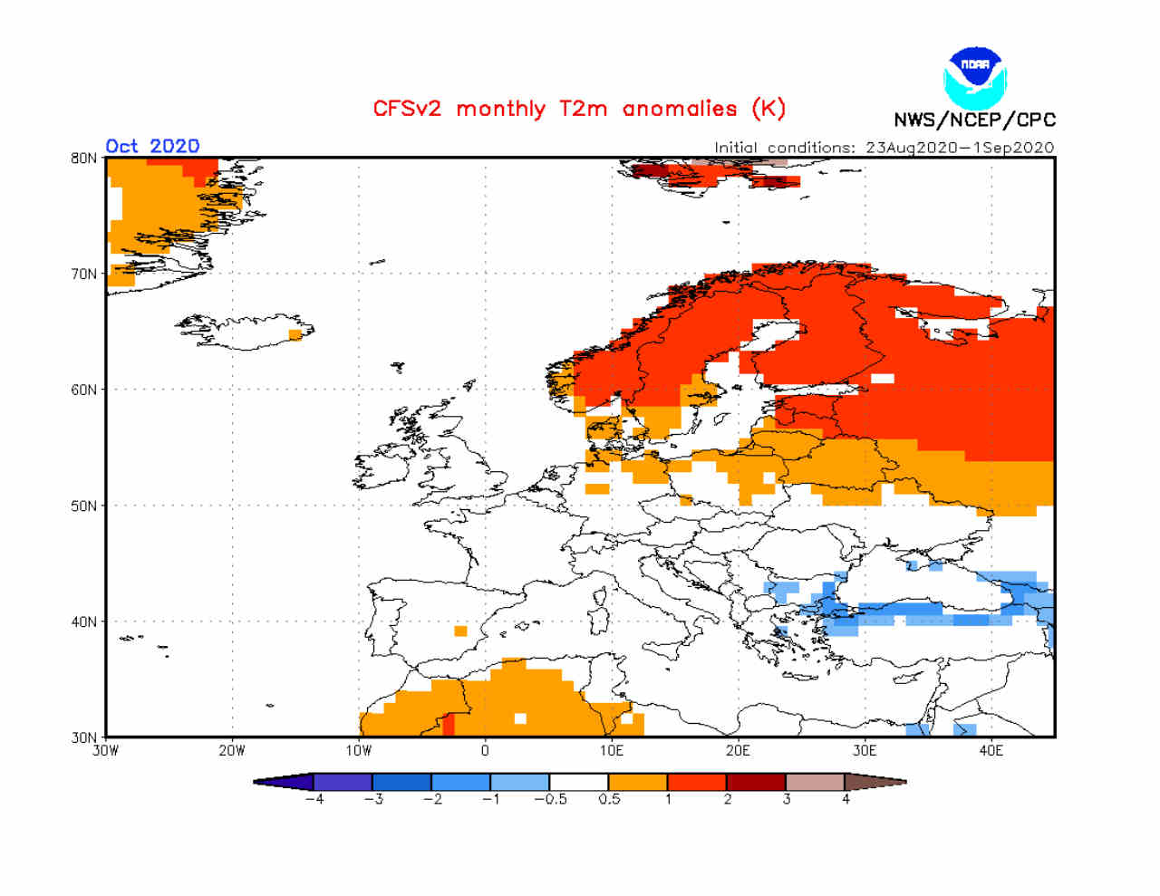 Meteo d’Ottobre dal centro matematico americano: BRUTTE NOTIZIE