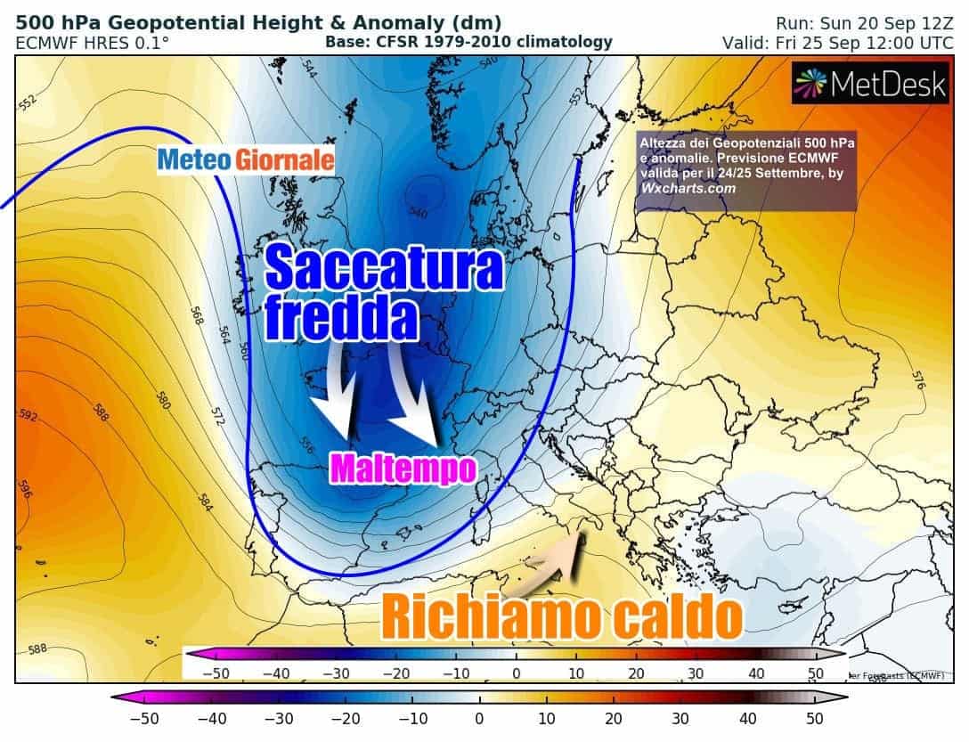 Inizia la settimana del RIBALTONE METEO: dal MALTEMPO al FREDDO