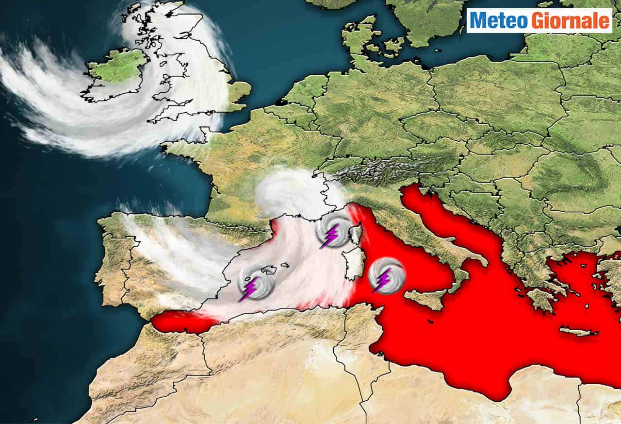 Mediterraneo troppo caldo, fucina di temporali intensi. Meteo estremo
