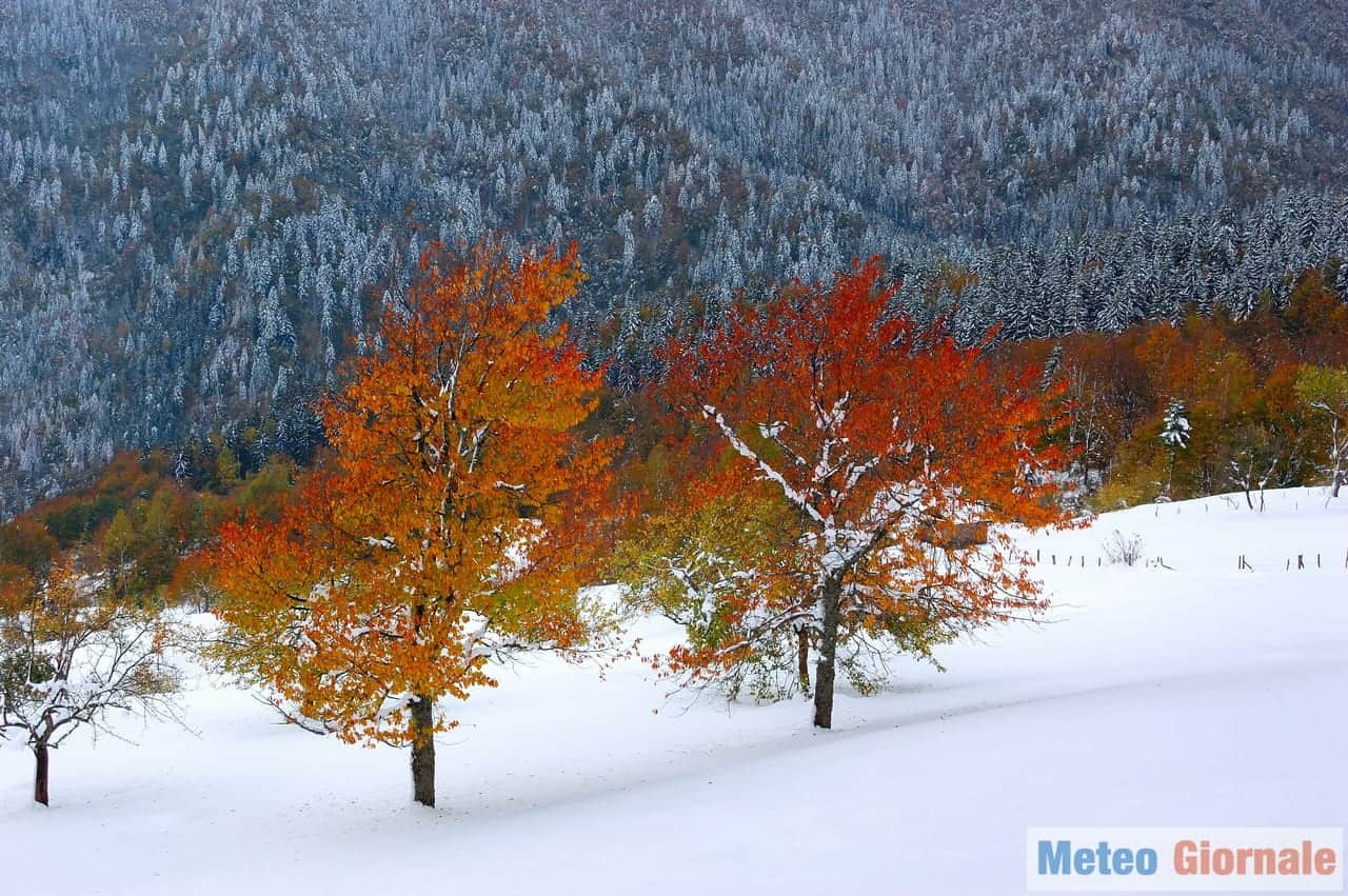 Subito FREDDO, subito NEVE. Incredibile inizio d’Autunno