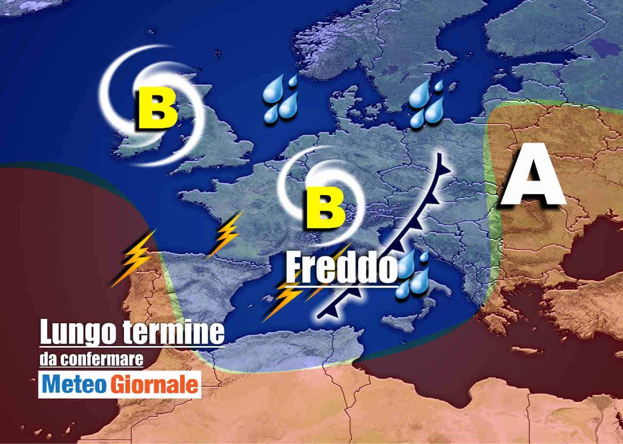 Meteo Italia nel lungo periodo: FREDDO, maltempo, insomma Autunno