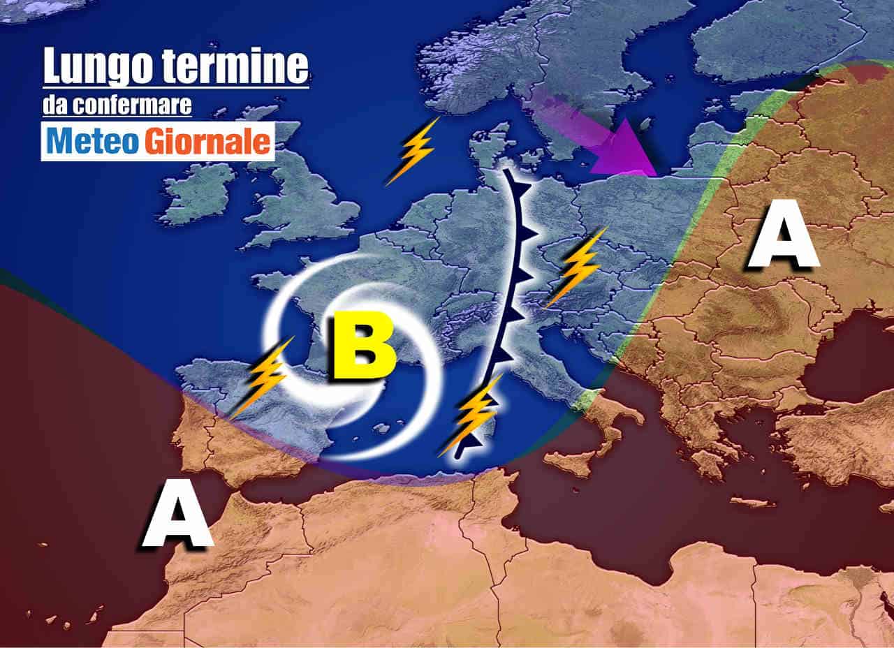 Meteo Italia  validità due settimane con l’Italia di nuovo sotto ciclone