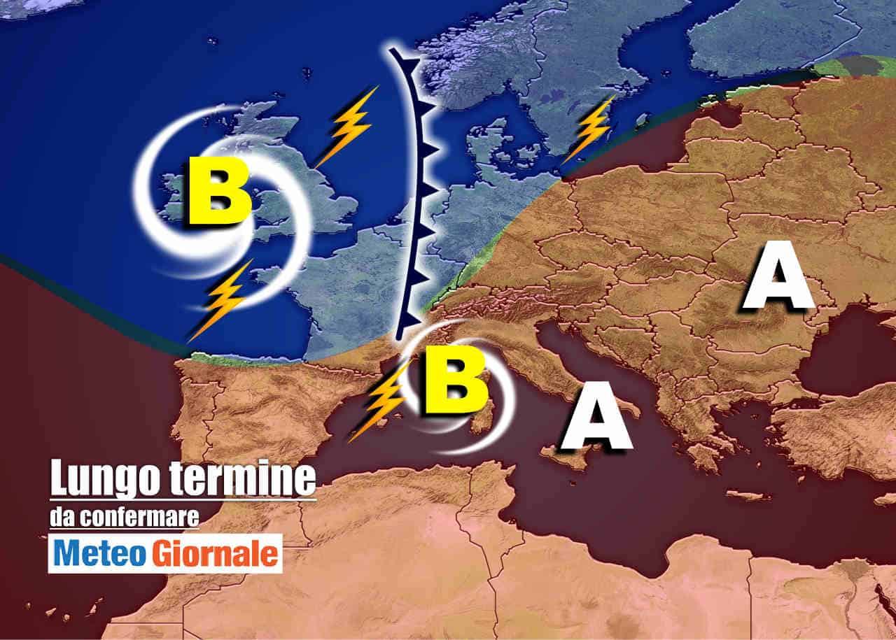 Meteo Italia a due settimane: BRUTTO tempo, rischio NUBIFRAGI autunnali