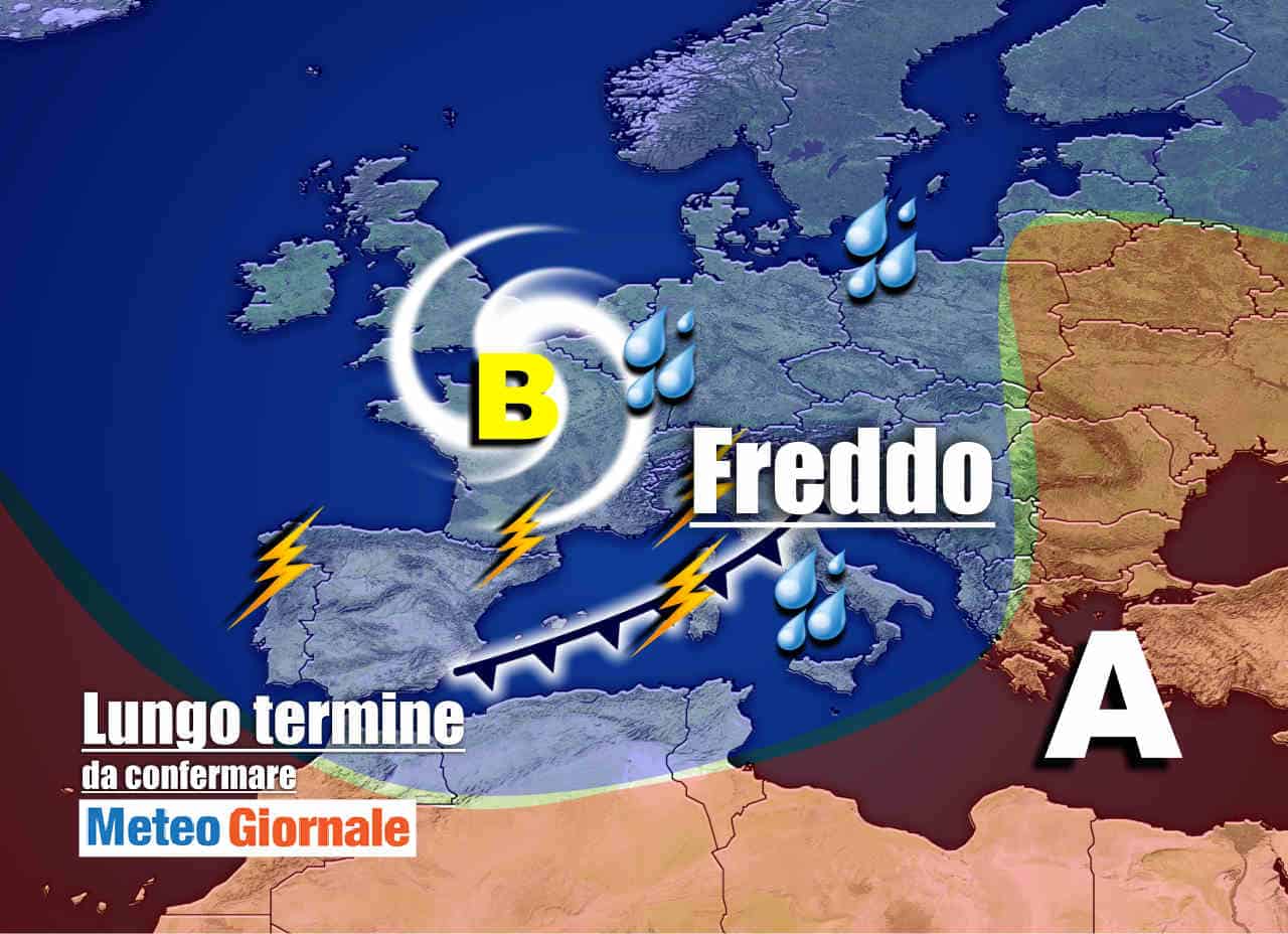 Meteo Italia valido 15 giorni, BOTTI d’Autunno: FREDDO, brutto poi CALDO