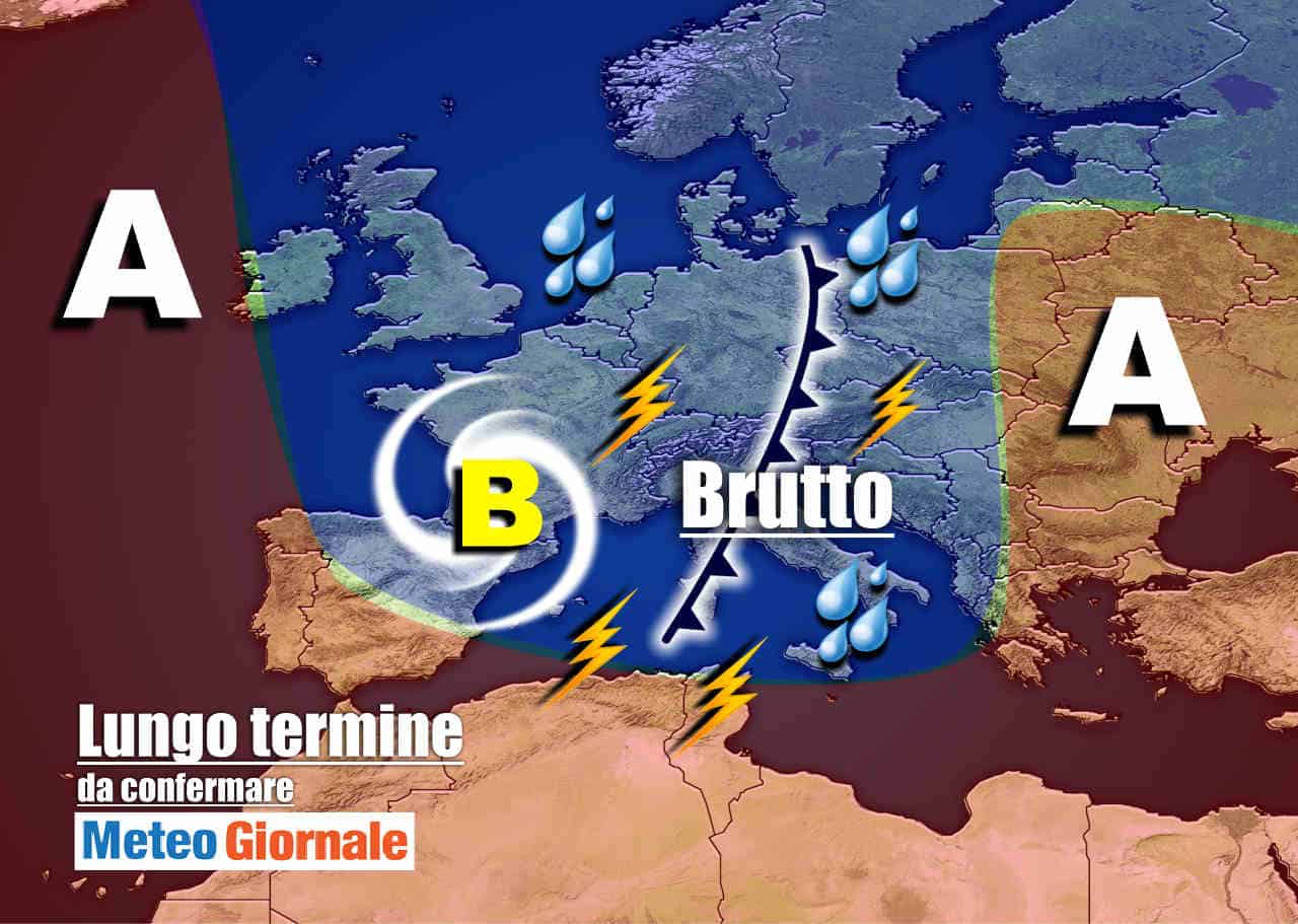 Meteo Italia, subito AUTUNNO con intenso e ripetuto MALTEMPO