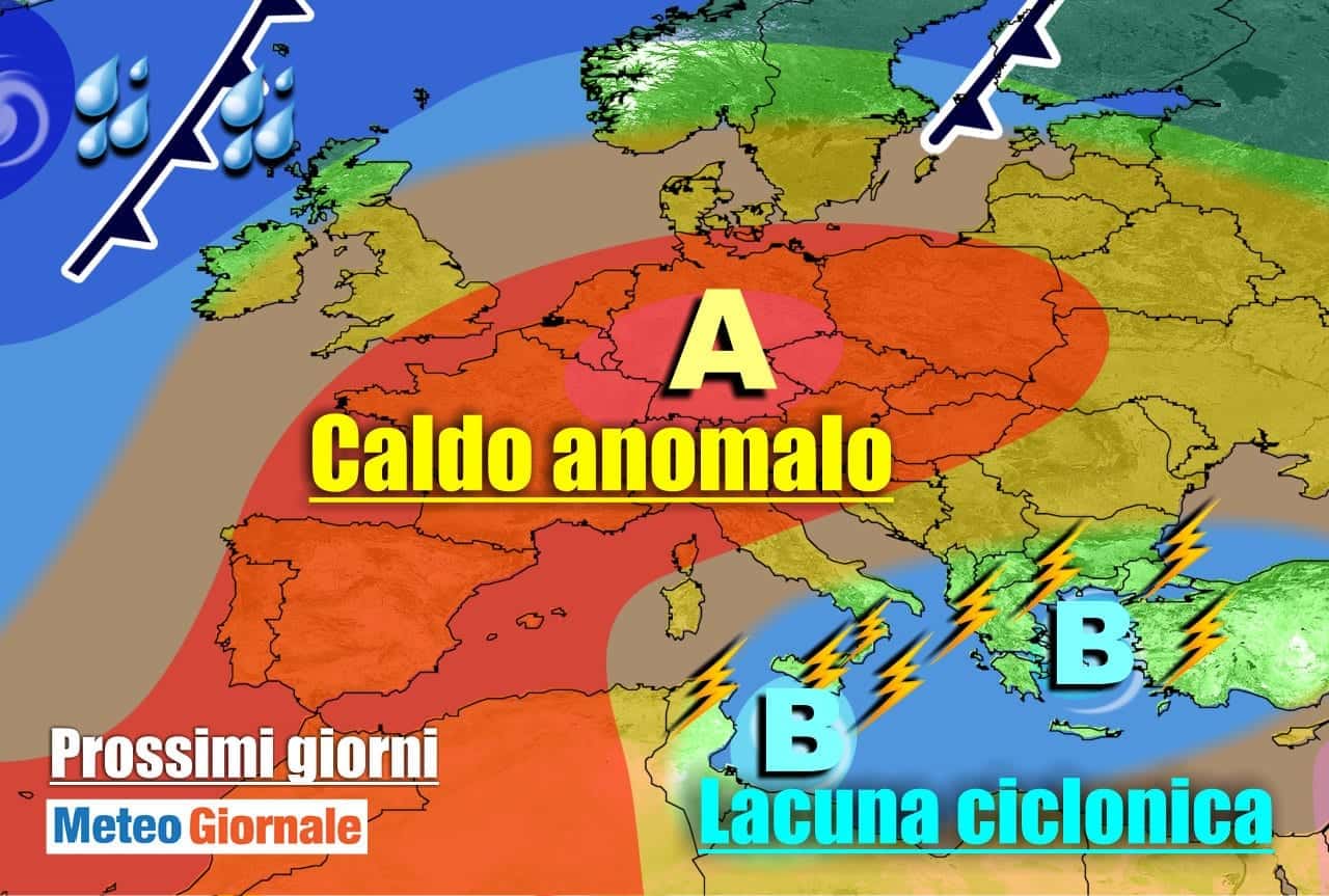 METEO al 18 Settembre. Occhio ai mari del Sud. nel frattempo CALDO Estivo. Durata