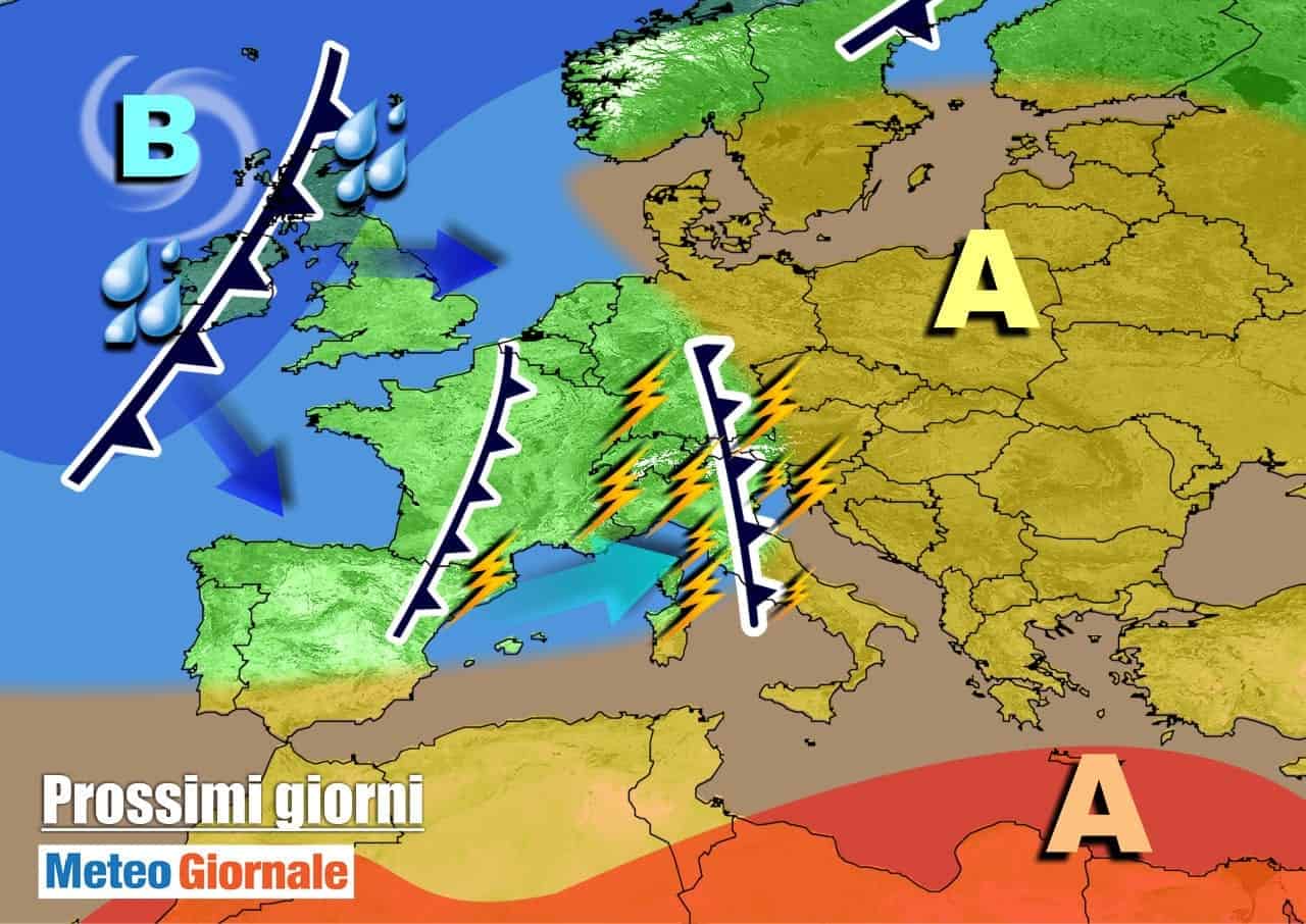 METEO 7 Giorni. AUTUNNO si appresta ad irrompere. GRANDI PIOGGE, più freddo