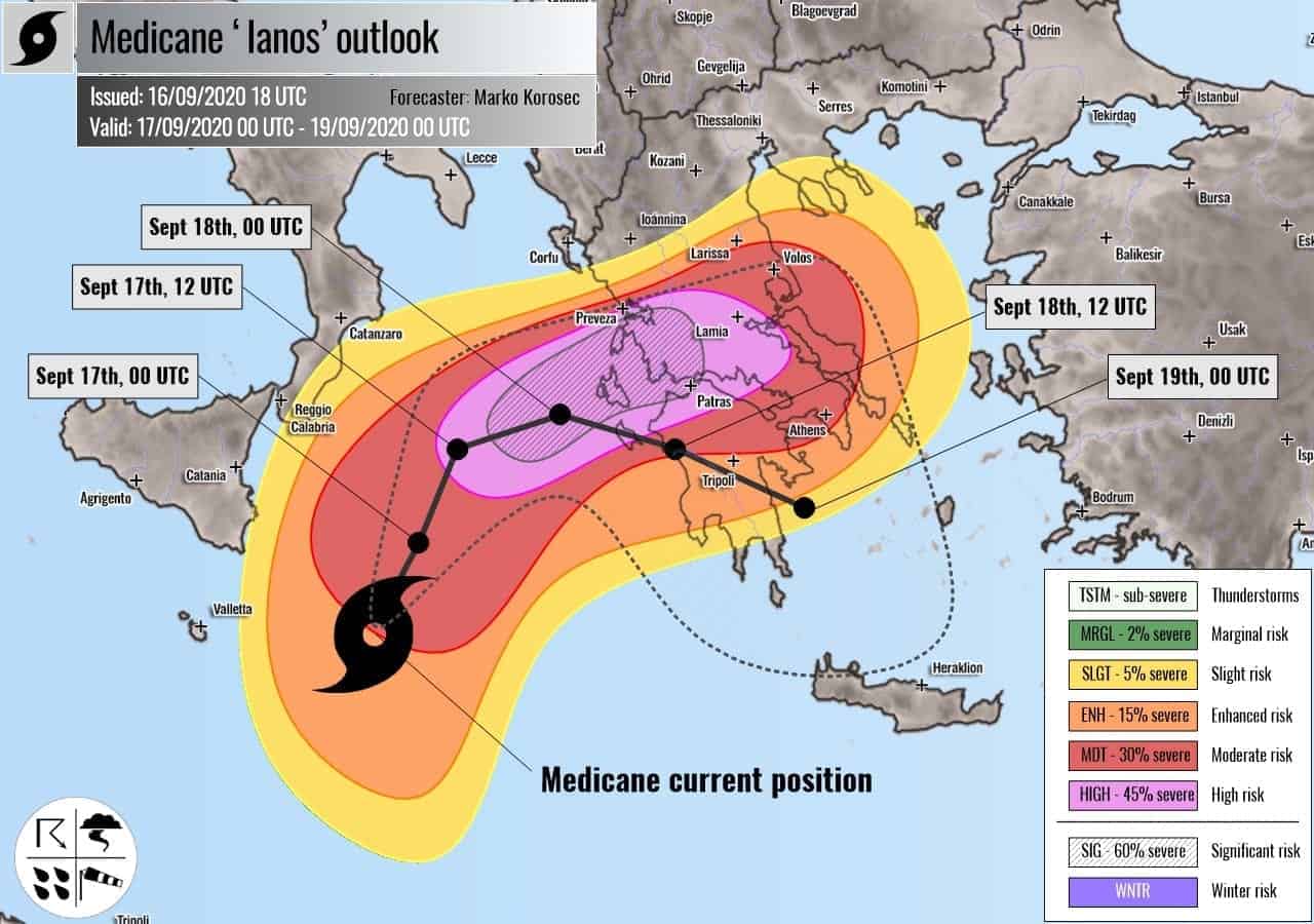 Uragano Mediterraneo Lanos: ormai ci siamo