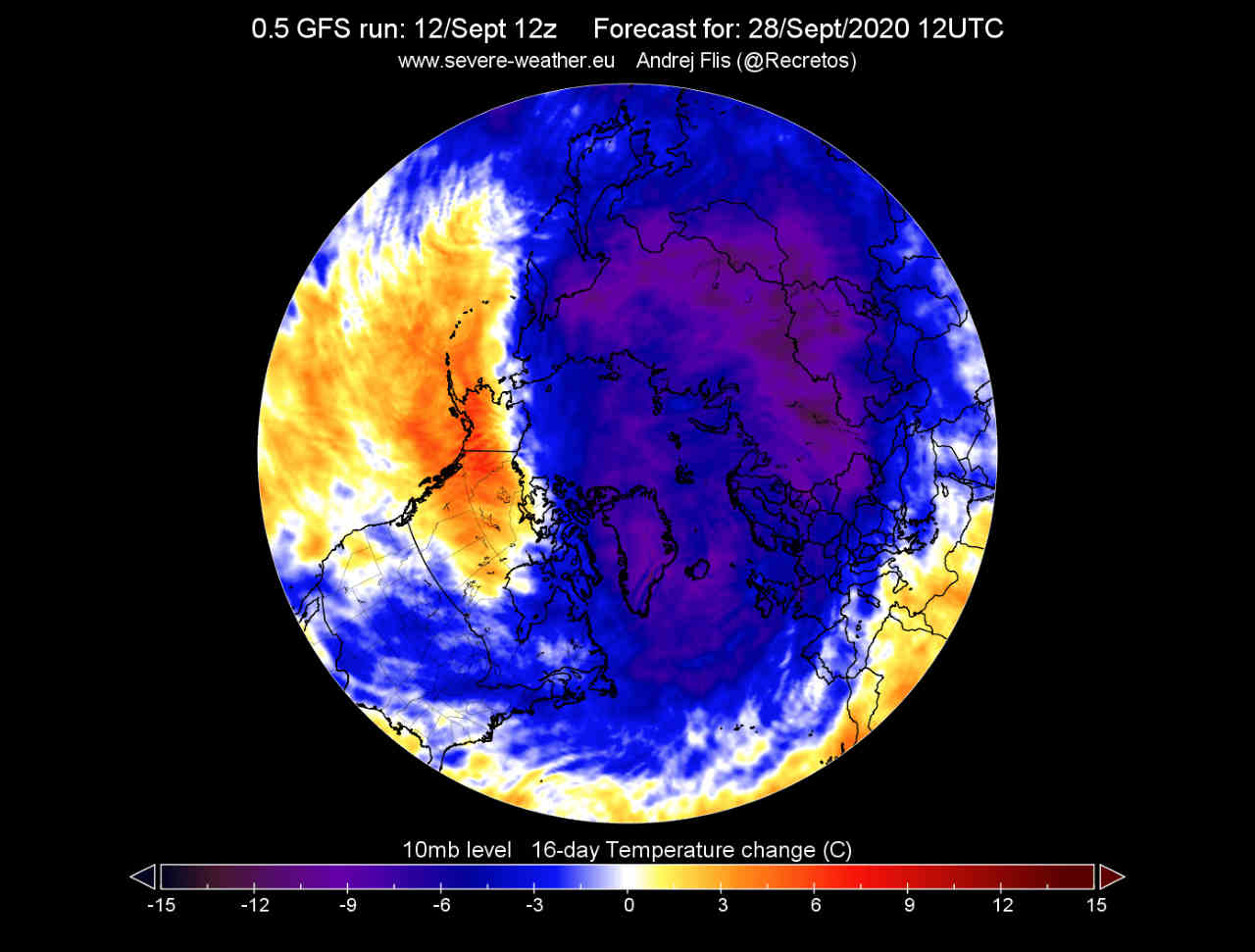 Intrapresa la strada verso l’INVERNO: nasce il Vortice Polare