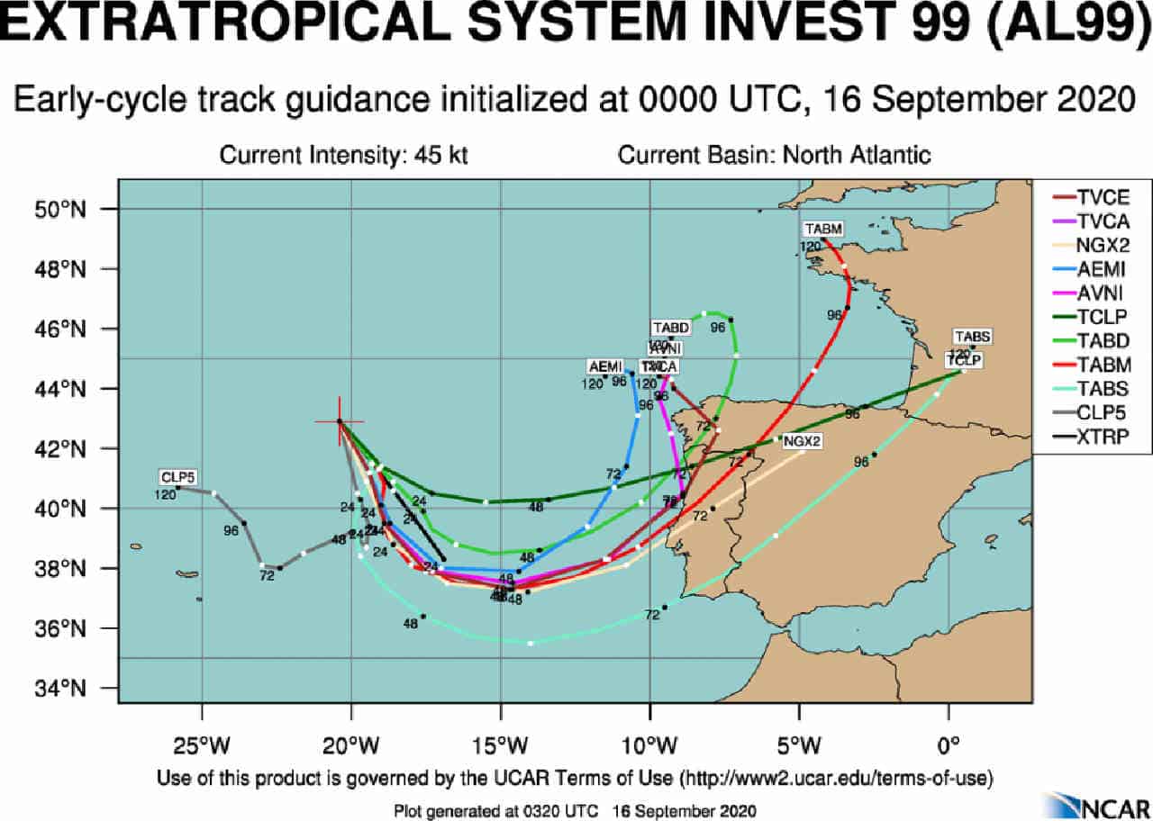 TEMPESTA TROPICALE Invest 99L verso l’Europa. Effetti in Italia