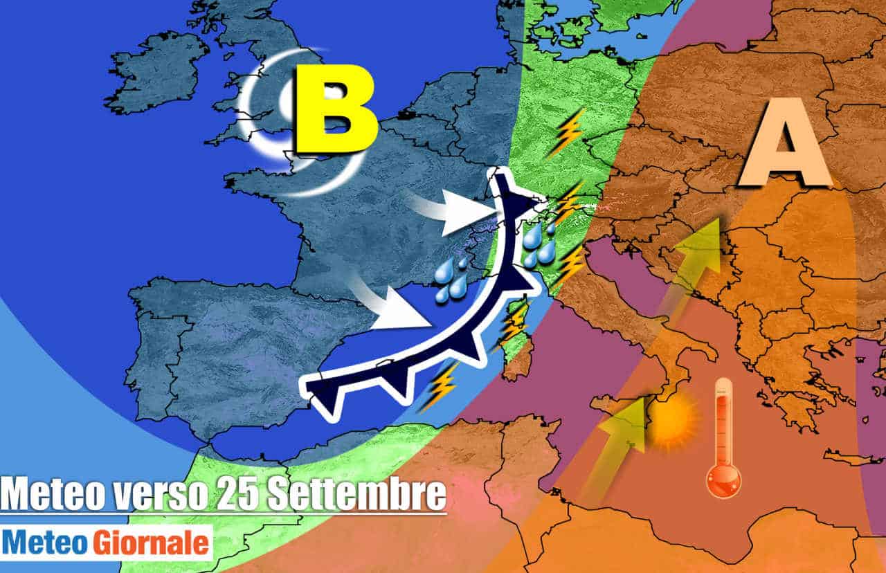 Meteo prossima settimana: perturbazioni all’assalto contro Alta Pressione