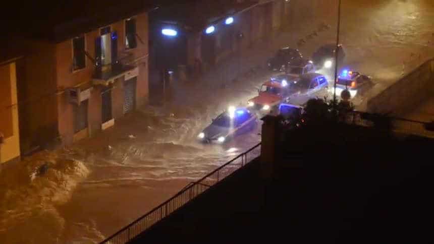 Immagine degli allagamenti
