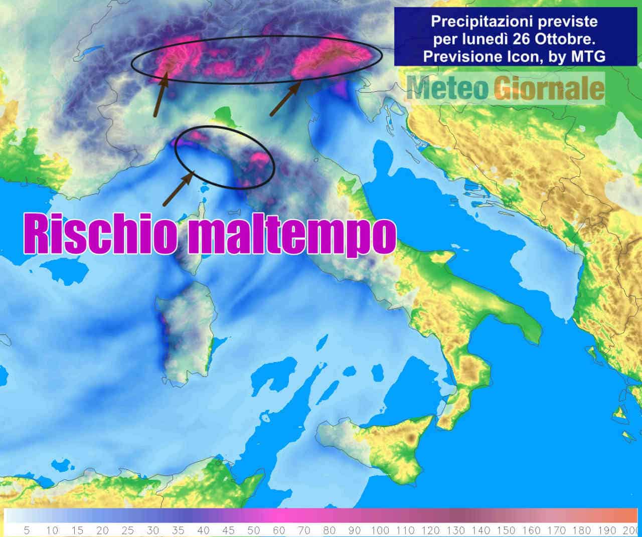 METEO prossima settimana, si parte col MALTEMPO. Tornerà anche la NEVE