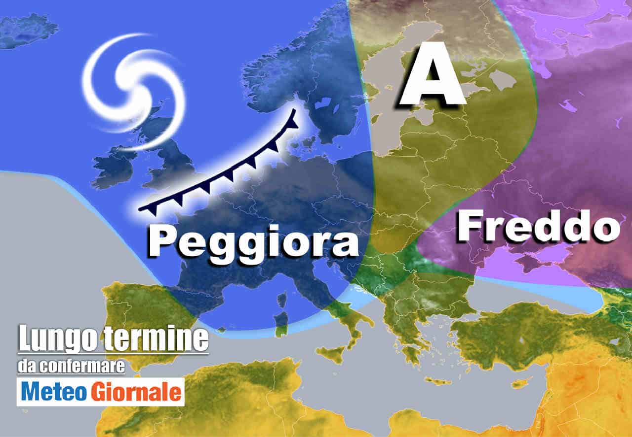 Meteo Italia nel lungo termine: prima decade MITE, poi RIBALTONE
