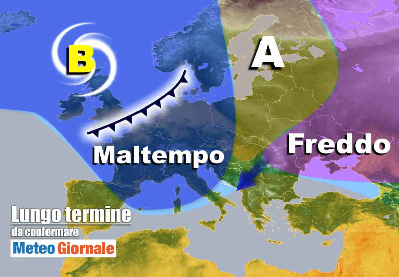 Meteo Italia nel lungo periodo: ANTICICLONE per un po’, poi rischio Inverno