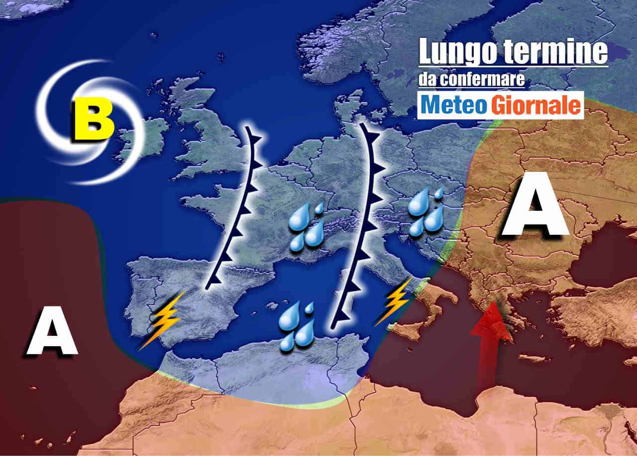 Meteo Italia nel lungo termine: conferme sul FREDDO e sul MALTEMPO