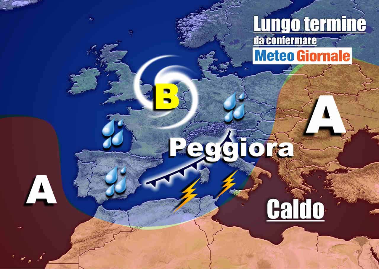 Meteo nel lungo termine estremo: FREDDO poi CALDO e ciclone oceanico