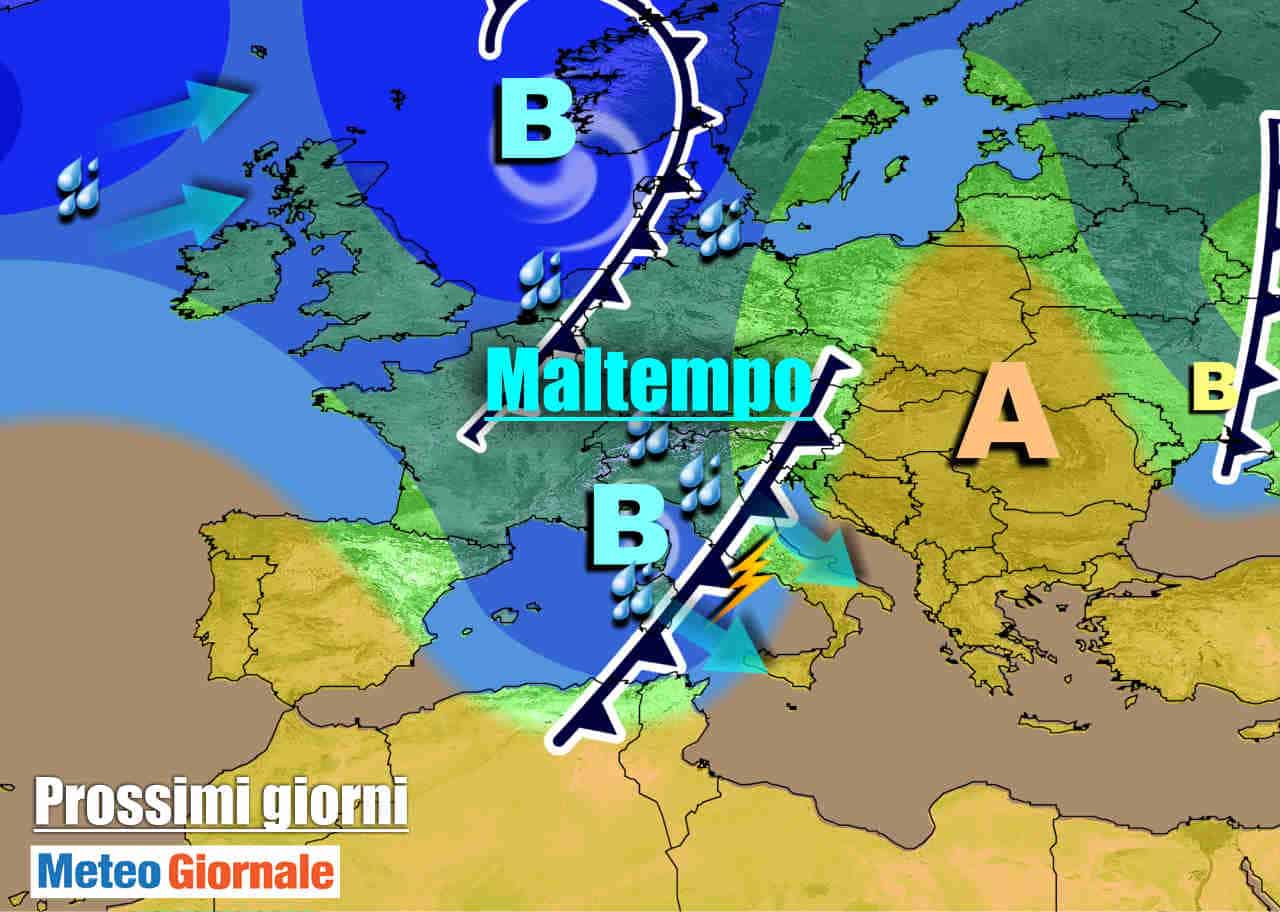 METEO 7 Giorni. Nuova settimana inizia col MALTEMPO, poi CAMBIA TUTTO