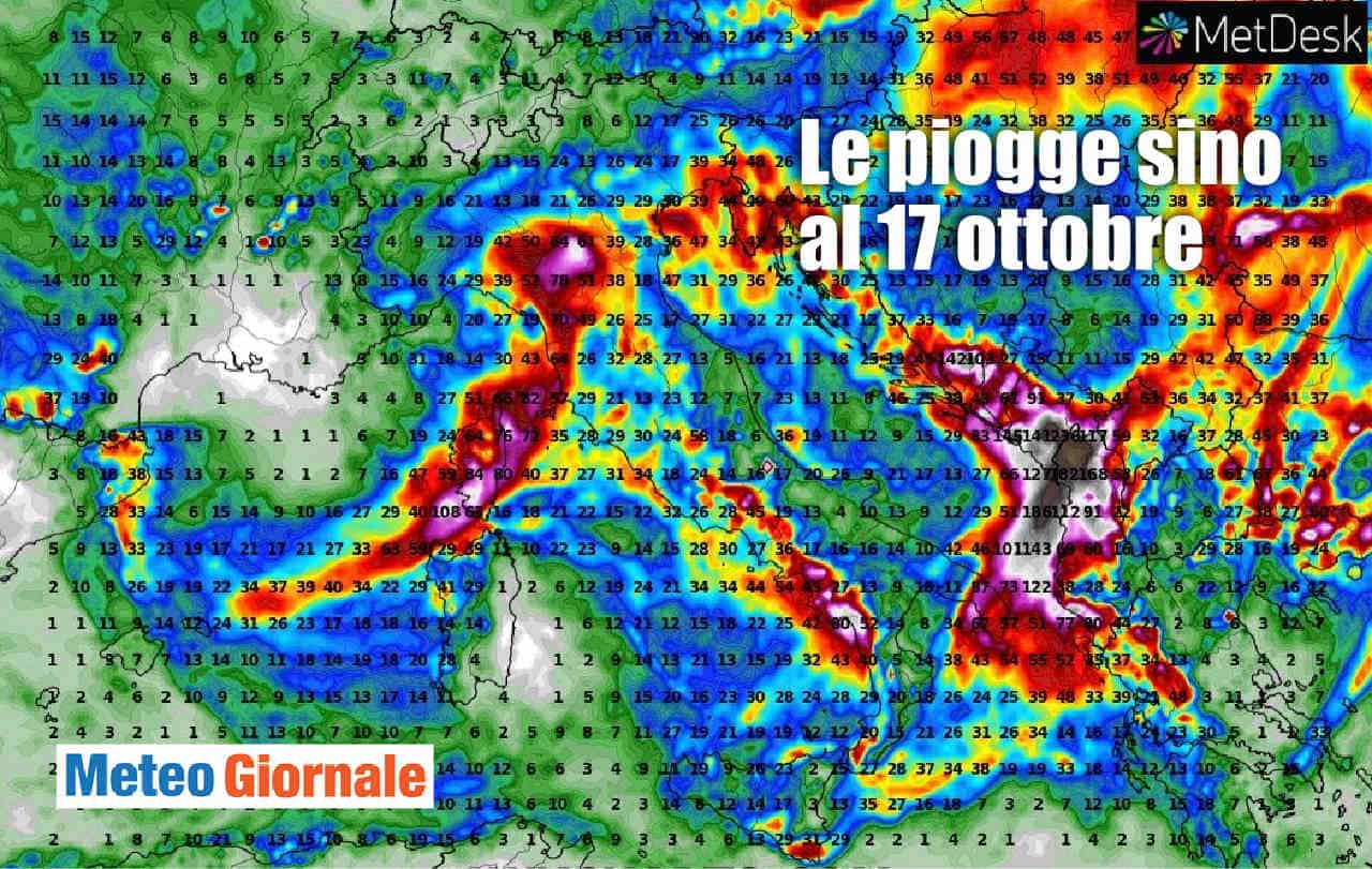 Mercoledì nuovamente rischio NUBIFRAGI: ecco su quali regioni