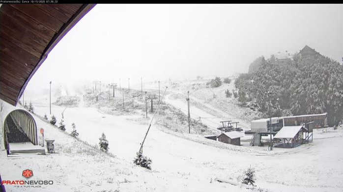 La neve ha ben imbiancato Prato Nevoso, in Piemonte