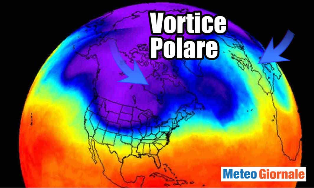 Vortice Polare già pronto ad influenzare meteo d’Inverno