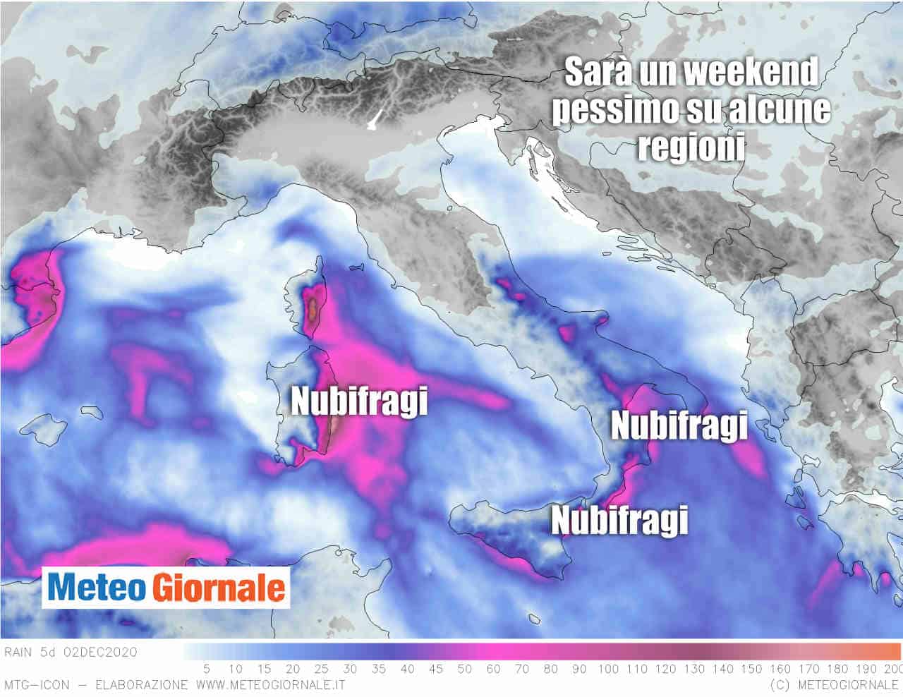 Ultimissime meteo sui preoccupanti NUBIFRAGI in arrivo