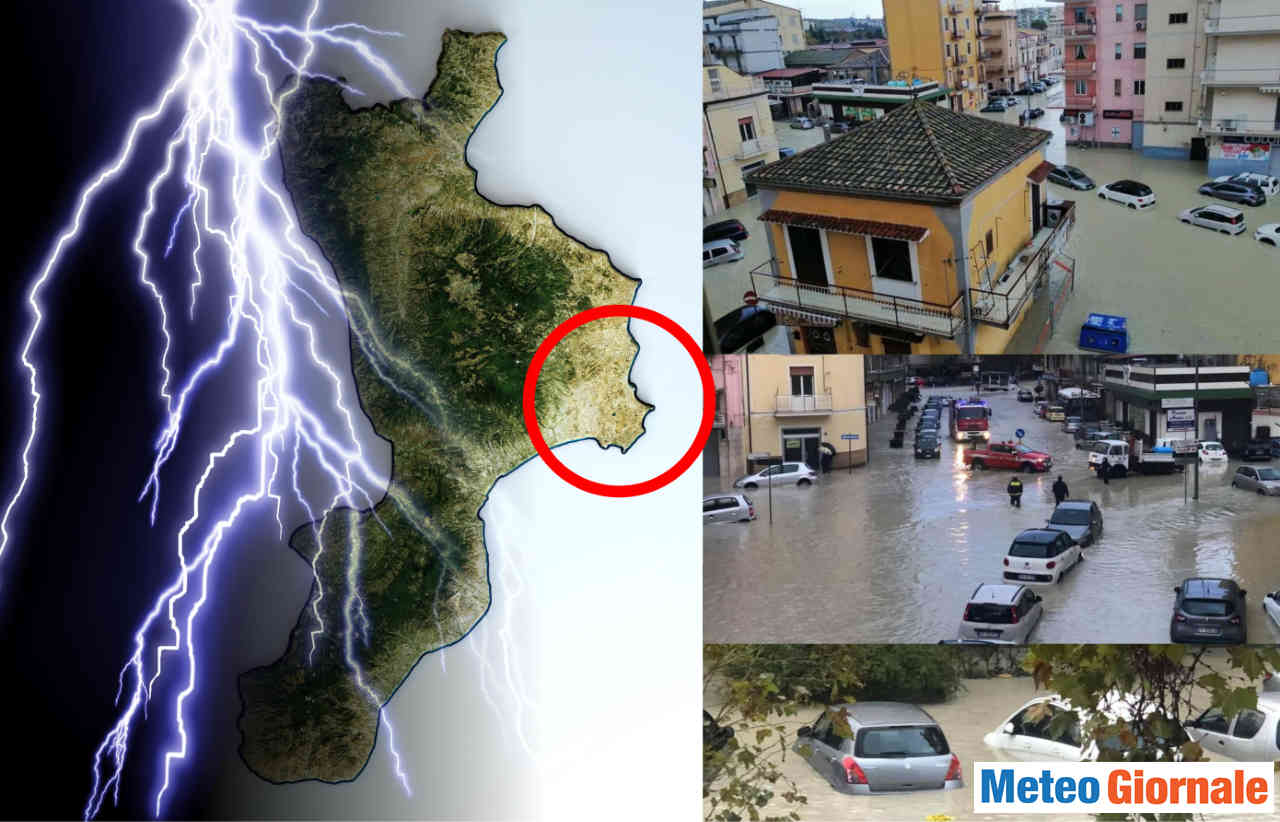 Alluvione lampo a Crotone.