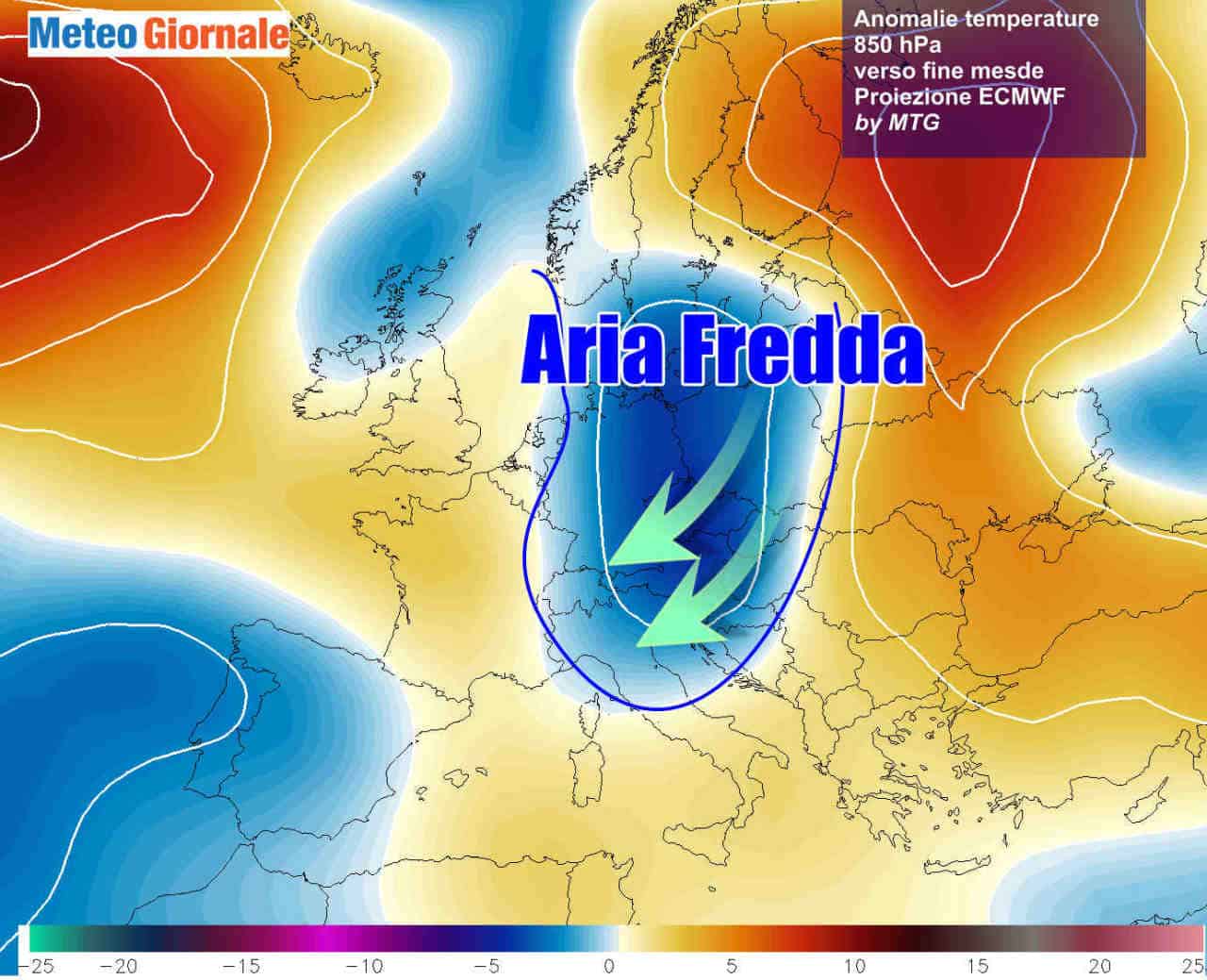Possibili sorprese fredde attorno al 29-30 Novembre