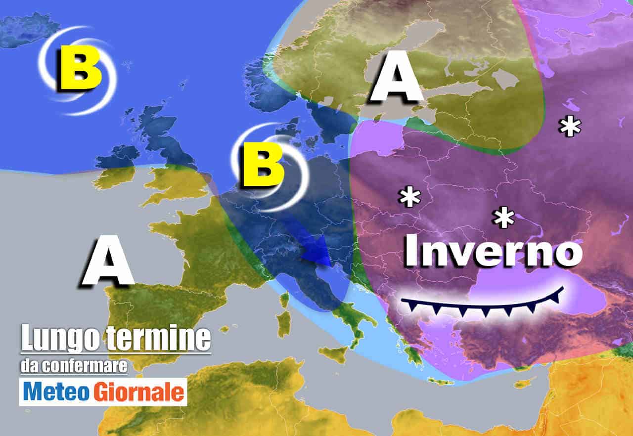 Meteo sul lungo termine per l’Italia: ANTICICLONE, insidia di FREDDE perturbazioni