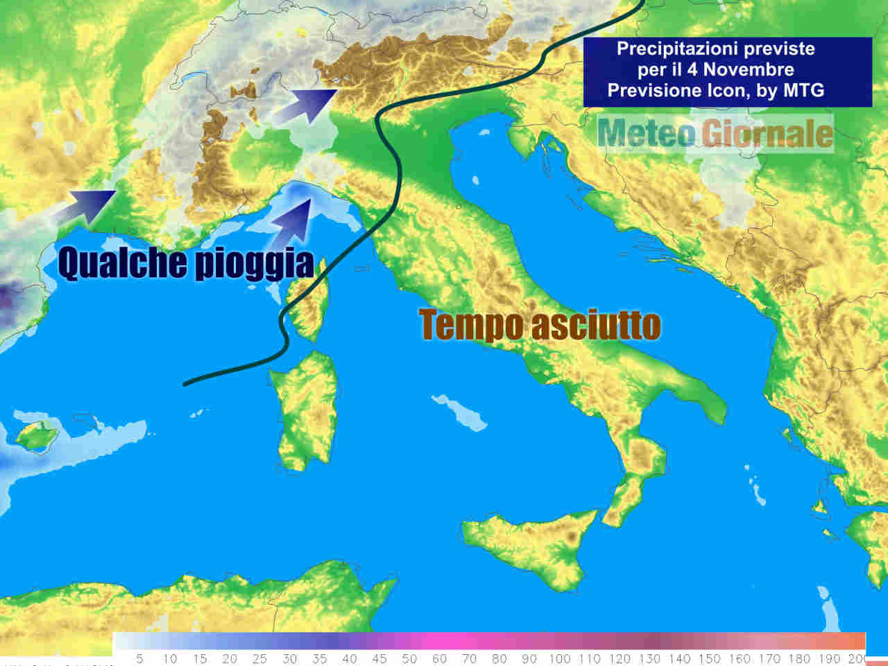Meteo peggiora. In arrivo qualche pioggia al Nord. Ecco le zone coinvolte