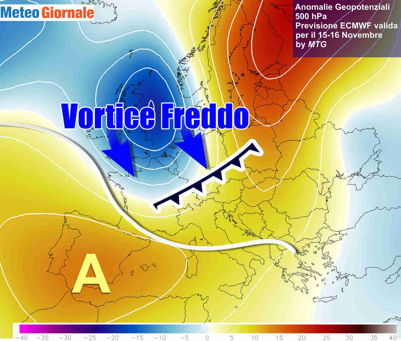 Meteo inizio settimana, subito un nucleo freddo. E’ solo l’inizio