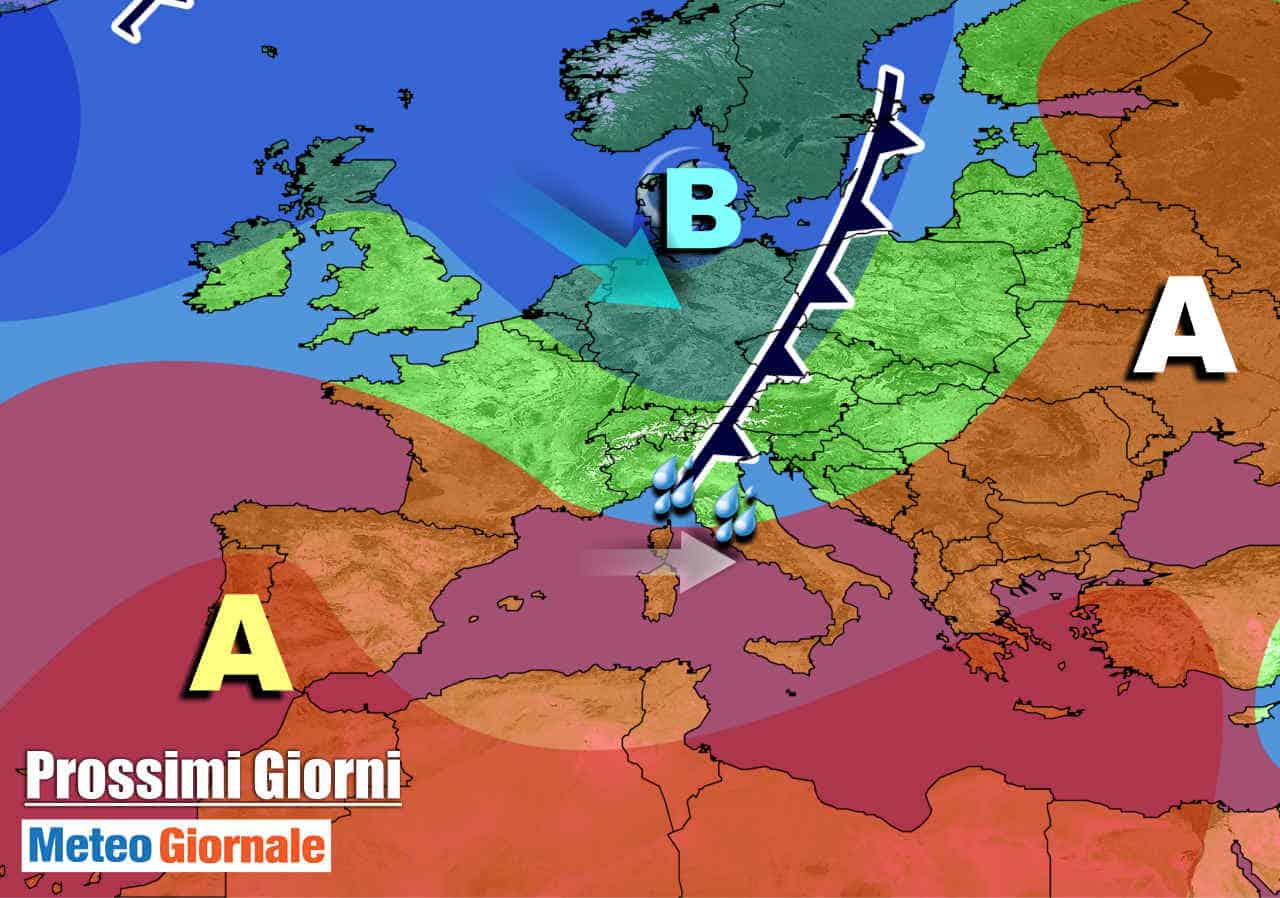 METEO Italia. Arriva qualche pioggia, anticiclone meno forte. Ecco dettagli
