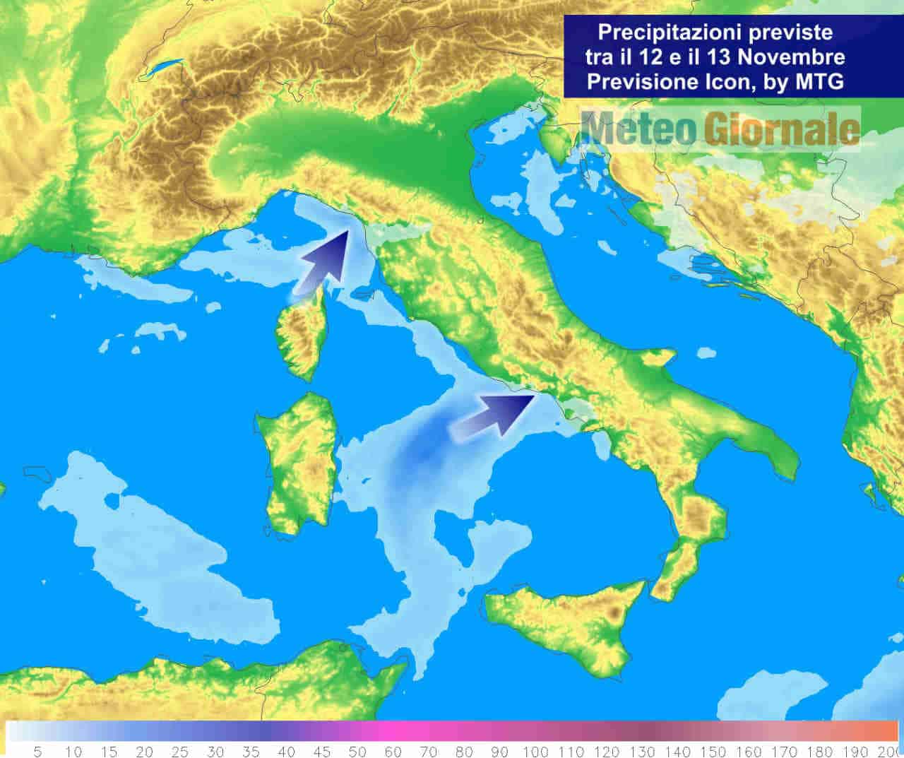 Meteo peggiora, qualche pioggia sull’Italia. Le zone coinvolte, previsioni