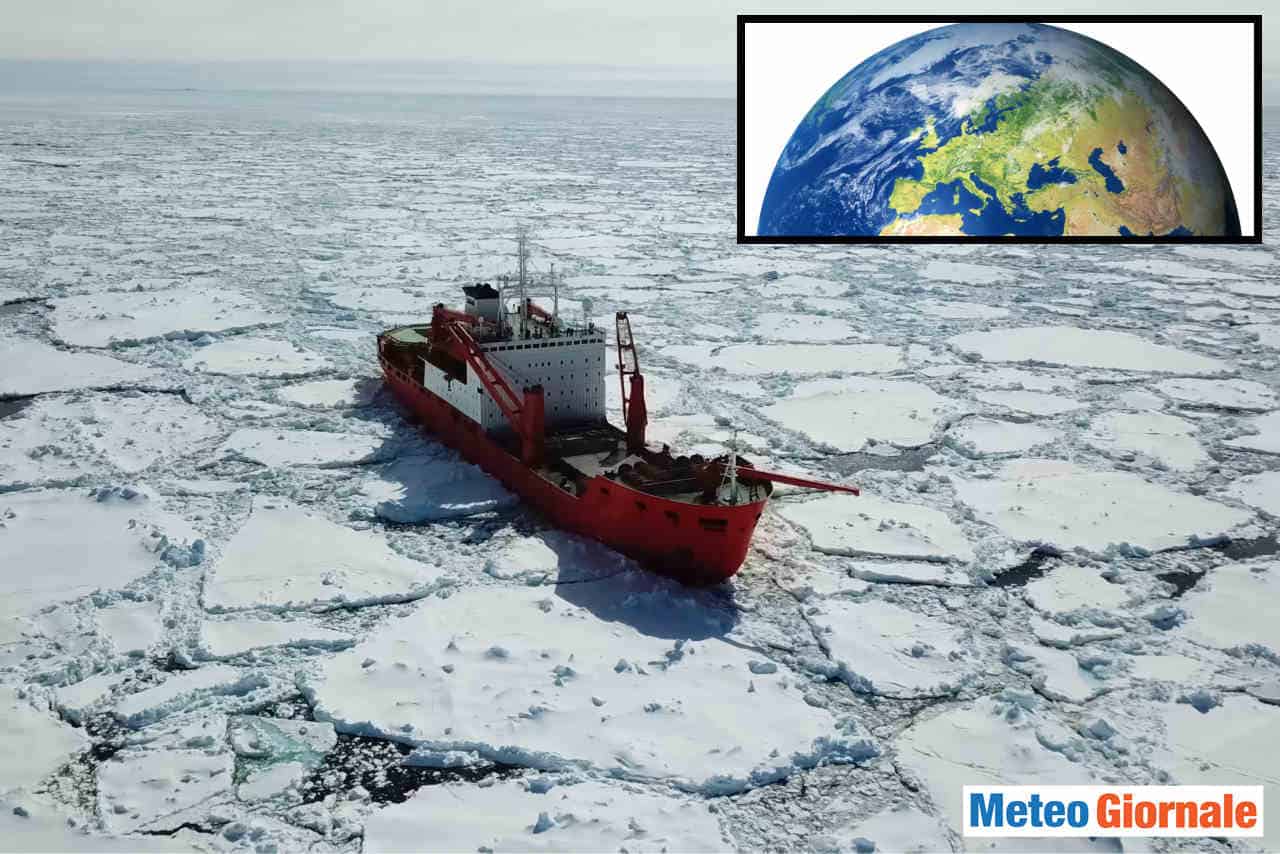Meteo Inverno: ghiaccio Artico con Vortice Polare forte aumenta rapidamente