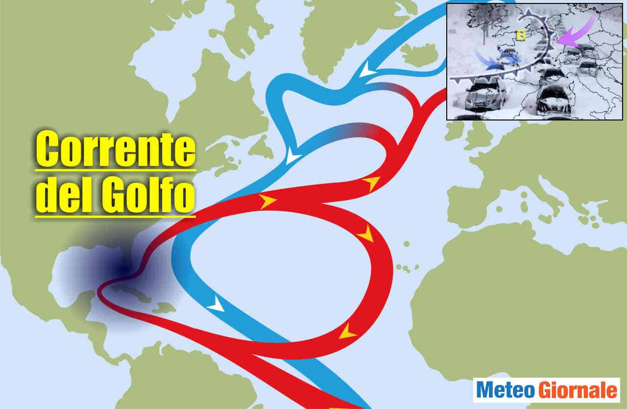 Corrente del Golfo PESSIME novità, prospettive di GELO invernale europeo