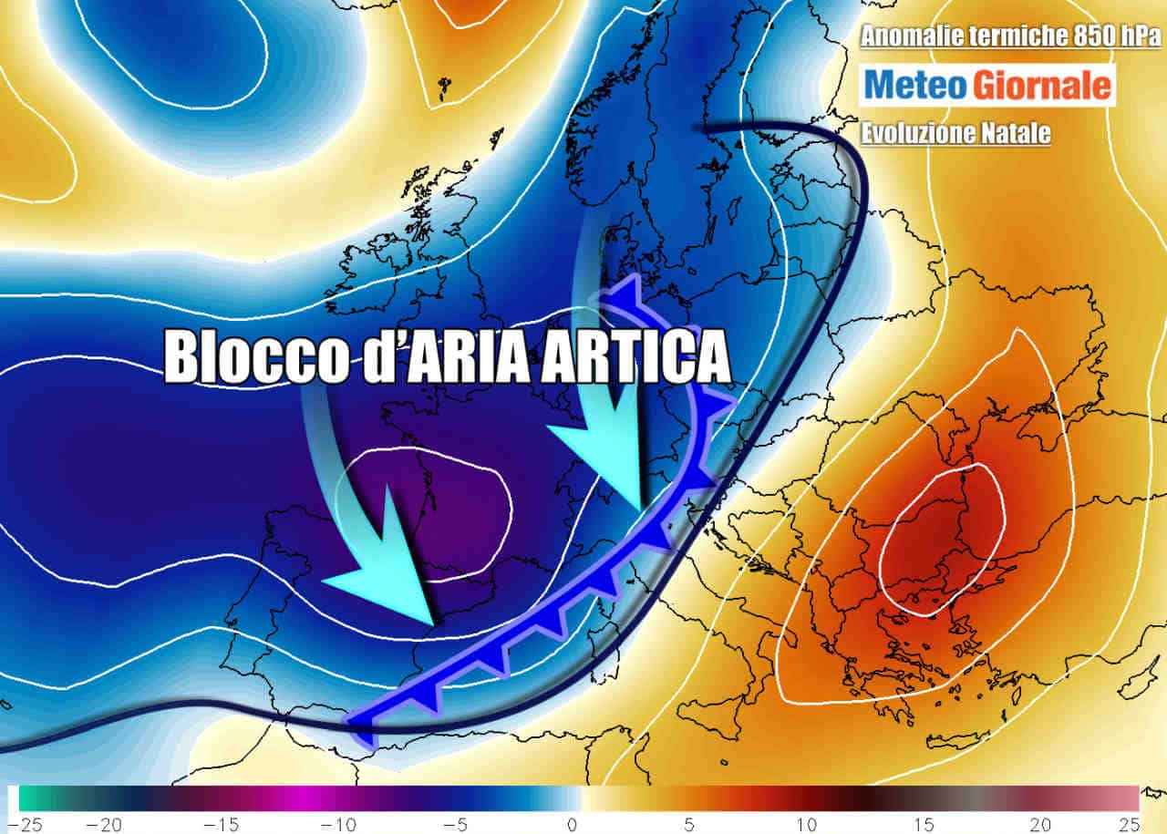 METEO con freddo d’Inverno, rotta Italia. Tanta neve