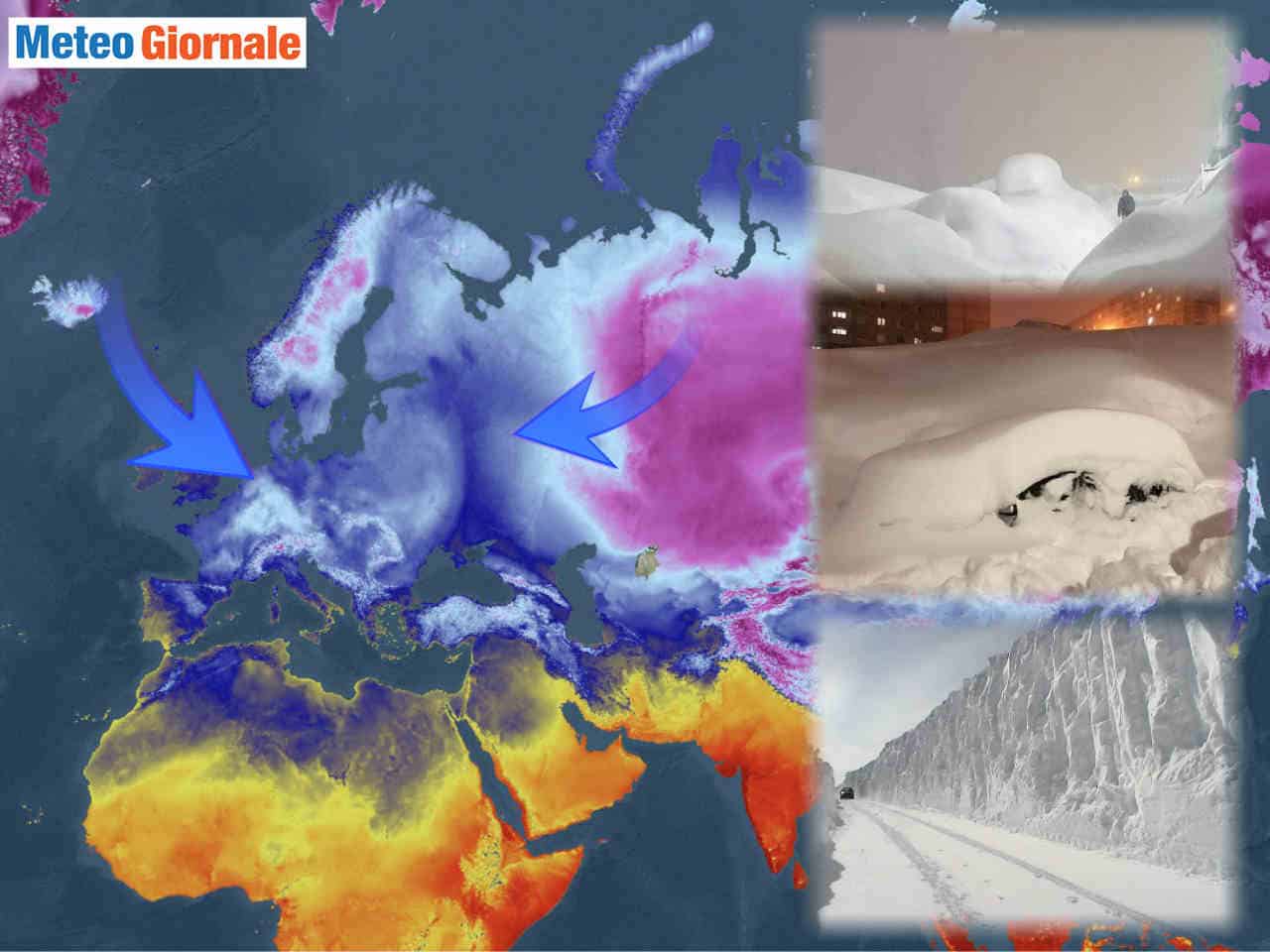 Tempeste di neve in Siberia con possibili ripercussioni meteo in Europa