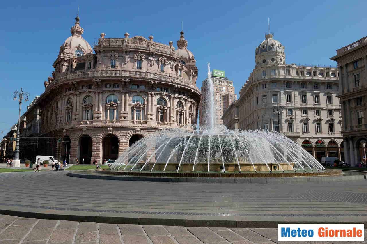 Meteo Genova invernale, fiocchi di neve sino in città