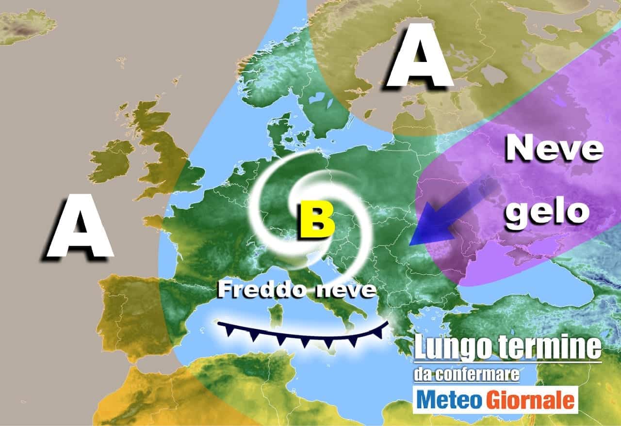 Meteo Italia verso il 2021, stavolta il rischio di FREDDO e NEVE si concretizzano