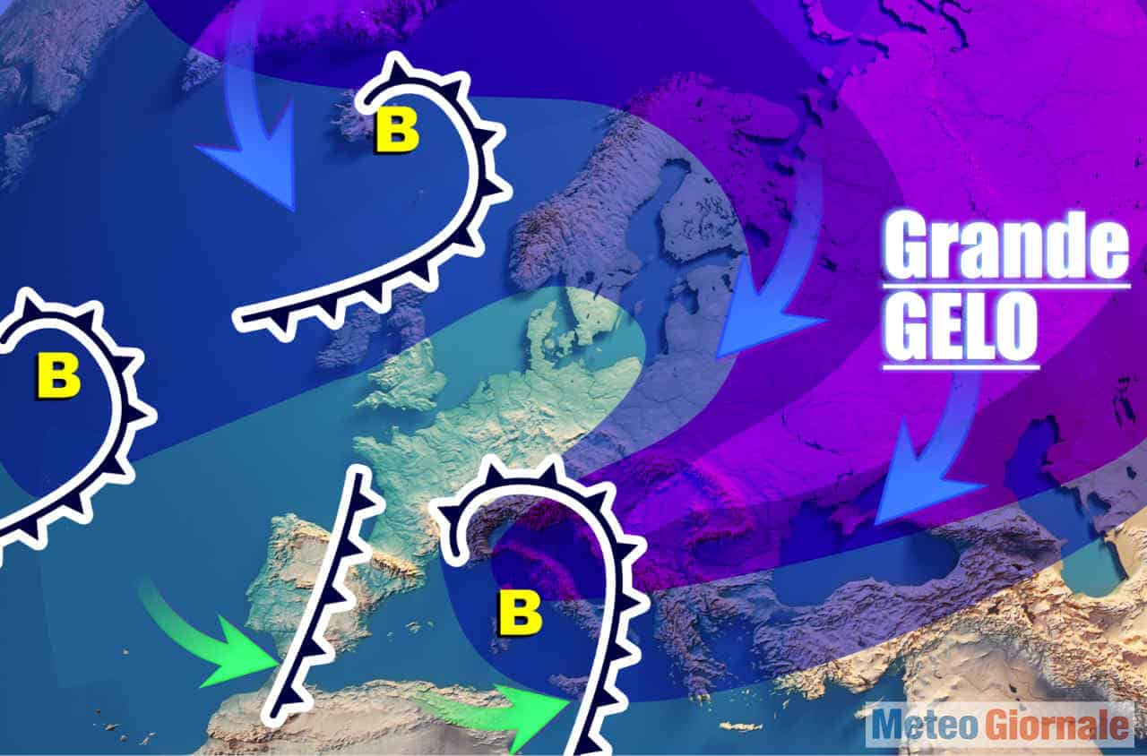 Meteo con GELO Siberia entro prima metà di Gennaio